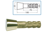 Ρεπέρ  Wall bolt, brass